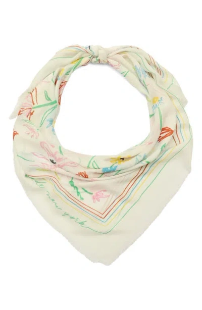 Kate Spade New York Large Joyful Garden Square Scarf In Multi