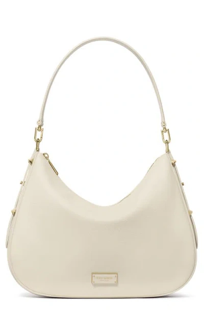 Kate Spade New York Large Liv Pebble Leather Hobo Bag In Neutral