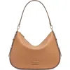 Kate Spade New York Liv Large Hobo Leather Shoulder Bag In Brown