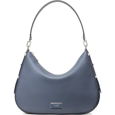 Kate Spade New York Large Liv Pebble Leather Hobo Bag In Gray