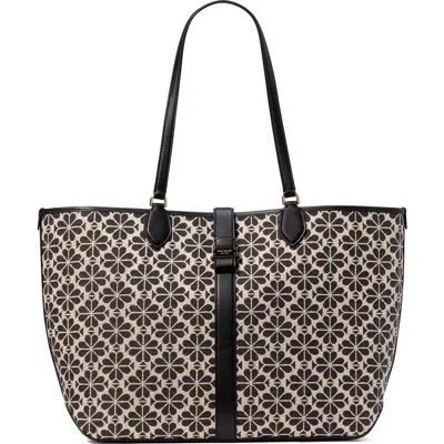 Kate Spade New York Large Spade Floral Jacquard Tote In Sand Multi