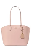 Kate Spade New York Large Suite Leather Tote In Rose Smoke.