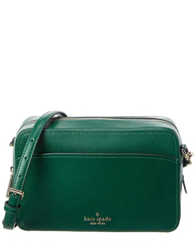 Kate Spade New York Lauryn Saffiano Leather Camera Bag In Green