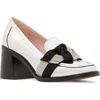 Kate Spade New York Leandra Block Heel Loafer In Silver