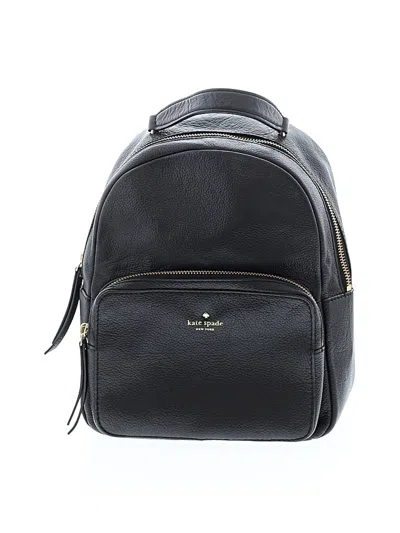 Pre-owned Kate Spade New York Leather Backpack In Black