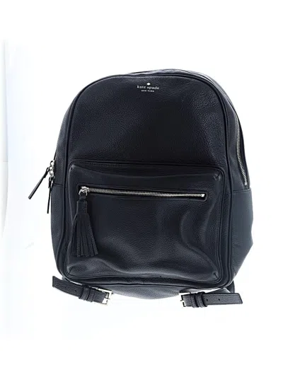 Pre-owned Kate Spade New York Leather Backpack In Black