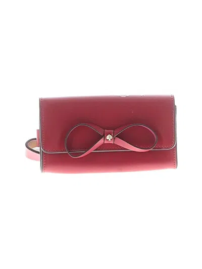Pre-owned Kate Spade New York Leather Belt Bag In Burgundy
