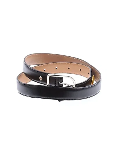 Pre-owned Kate Spade New York Leather Belt In Black