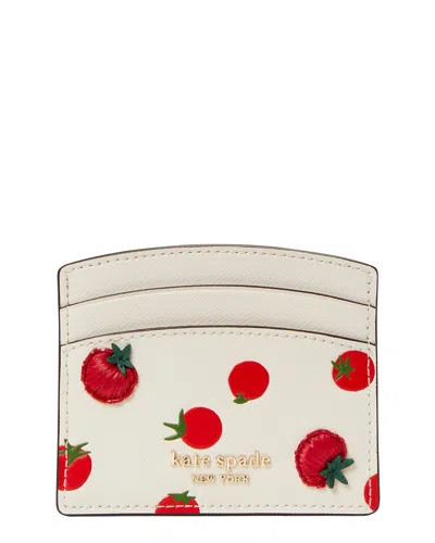 Kate Spade New York Leather Card Holder In White
