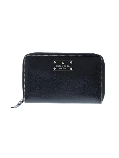 Pre-owned Kate Spade New York Leather Clutch In Black