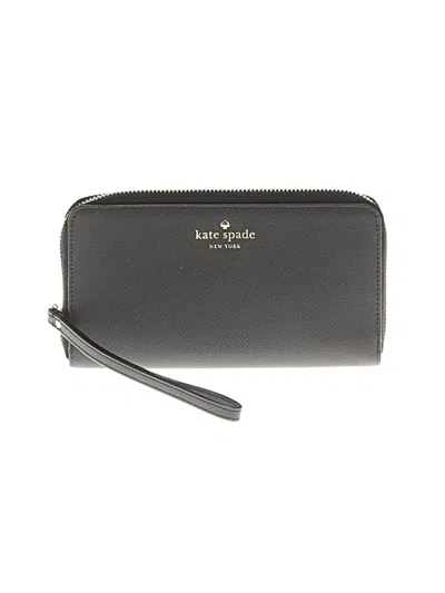 Pre-owned Kate Spade New York Leather Clutch In Black