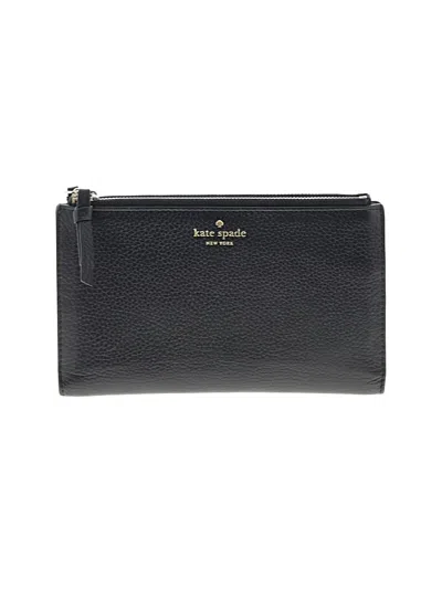 Pre-owned Kate Spade New York Leather Clutch In Black