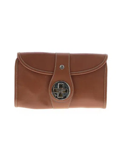 Pre-owned Kate Spade New York Leather Clutch In Brown