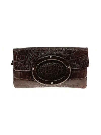 Pre-owned Kate Spade New York Leather Clutch In Brown