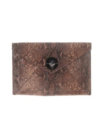 Pre-owned Kate Spade New York Leather Clutch In Brown