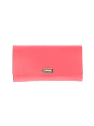Pre-owned Kate Spade New York Leather Clutch In Pink