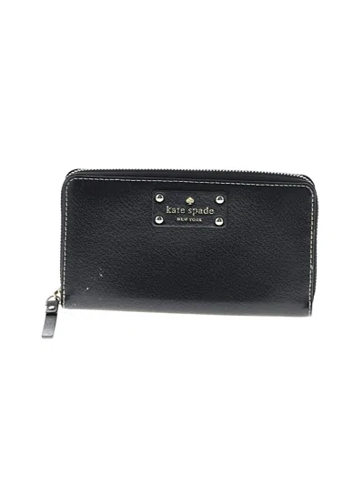 Pre-owned Kate Spade New York Leather Coin Purse In Black