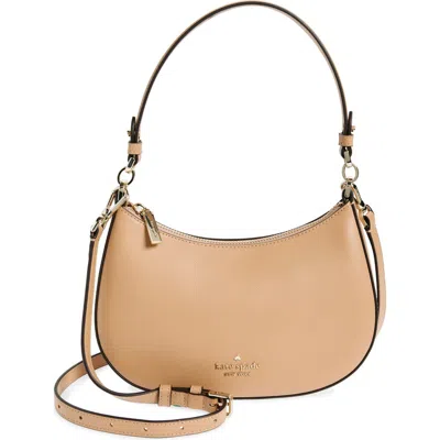 Kate Spade New York Leather Convertible Shoulder Bag In Light Fawn