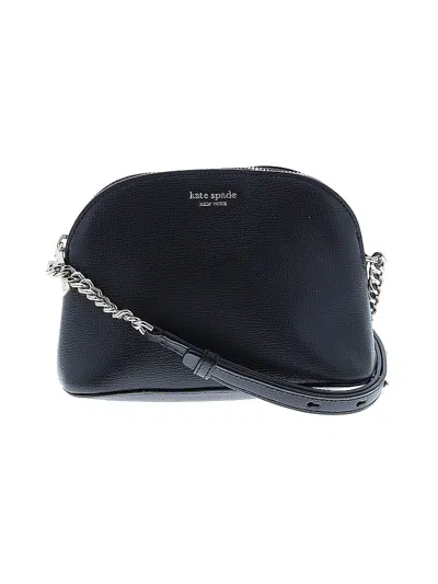 Pre-owned Kate Spade New York Leather Crossbody Bag In Black