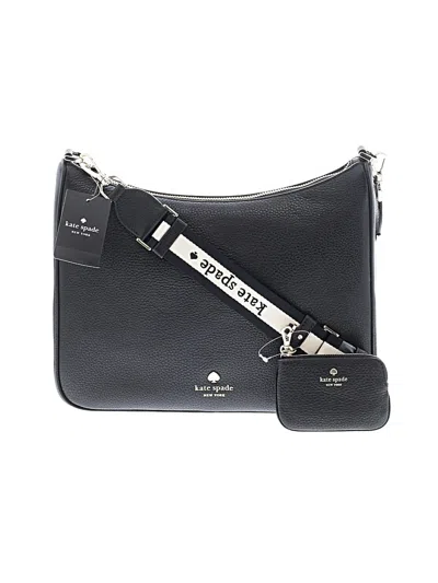 Kate Spade New York Leather Crossbody Bag In Black
