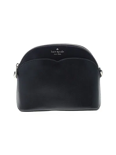 Pre-owned Kate Spade New York Leather Crossbody Bag In Black