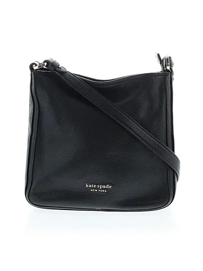 Pre-owned Kate Spade New York Leather Crossbody Bag In Black