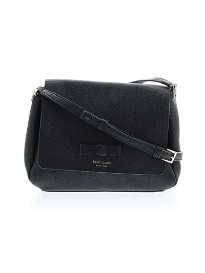 Pre-owned Kate Spade New York Leather Crossbody Bag In Black