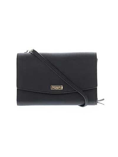 Pre-owned Kate Spade New York Leather Crossbody Bag In Black