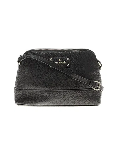 Pre-owned Kate Spade New York Leather Crossbody Bag In Black