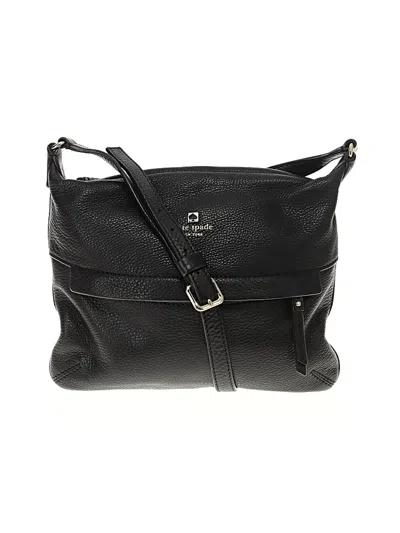Pre-owned Kate Spade New York Leather Crossbody Bag In Black