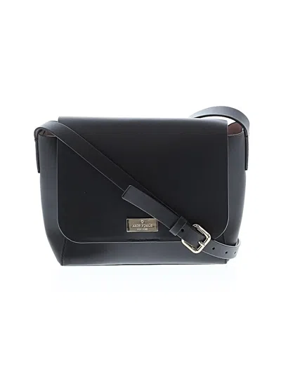 Pre-owned Kate Spade New York Leather Crossbody Bag In Black