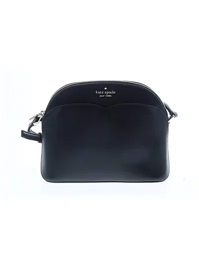 Pre-owned Kate Spade New York Leather Crossbody Bag In Black