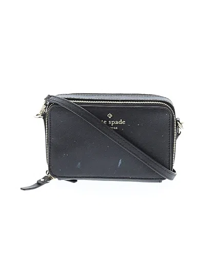 Pre-owned Kate Spade New York Leather Crossbody Bag In Black
