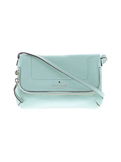 Pre-owned Kate Spade New York Leather Crossbody Bag In Blue
