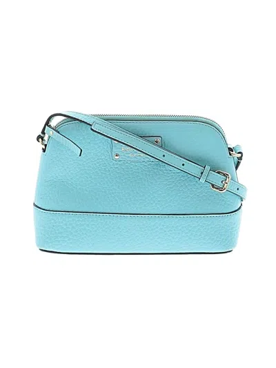 Pre-owned Kate Spade New York Leather Crossbody Bag In Blue