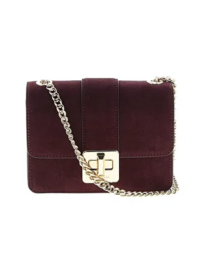 Kate Spade New York Leather Crossbody Bag In Burgundy