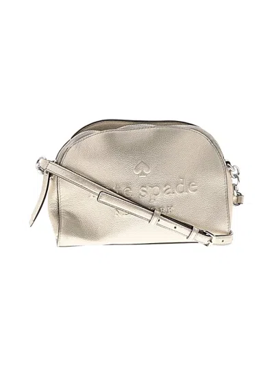 Pre-owned Kate Spade New York Leather Crossbody Bag In Gold