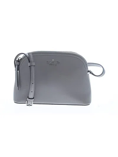 Pre-owned Kate Spade New York Leather Crossbody Bag In Gray