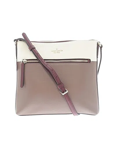 Kate Spade New York Leather Crossbody Bag In Gray