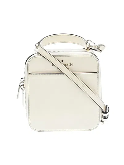 Pre-owned Kate Spade New York Leather Crossbody Bag In Ivory