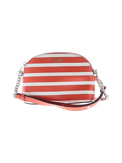 Pre-owned Kate Spade New York Leather Crossbody Bag In Orange