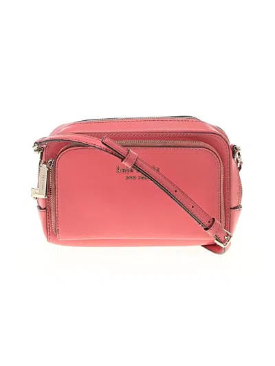 Pre-owned Kate Spade New York Leather Crossbody Bag In Pink