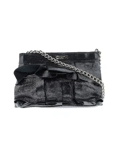 Pre-owned Kate Spade New York Leather Crossbody Bag In Silver