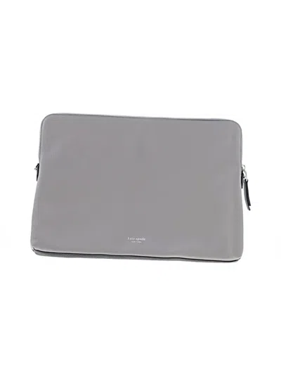 Pre-owned Kate Spade New York Leather Laptop Bag In Gray