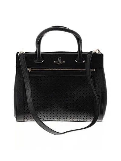 Pre-owned Kate Spade New York Leather Satchel In Black