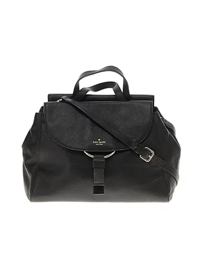 Pre-owned Kate Spade New York Leather Satchel In Black