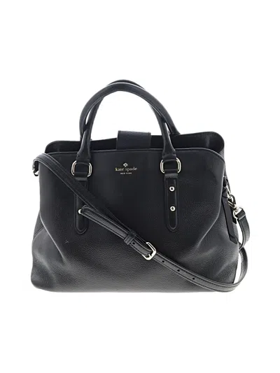 Pre-owned Kate Spade New York Leather Satchel In Black