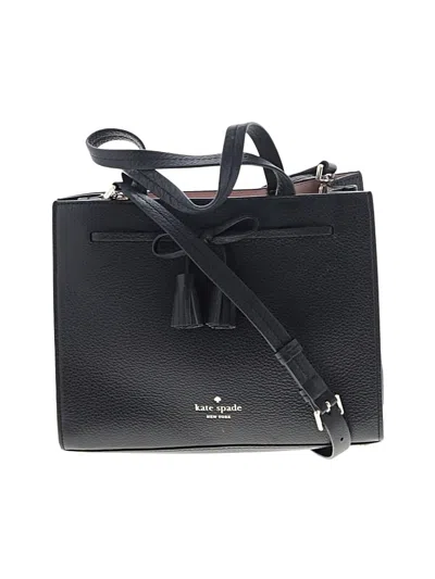 Pre-owned Kate Spade New York Leather Satchel In Black