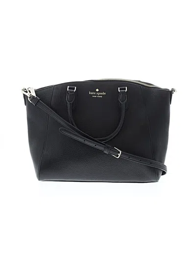 Pre-owned Kate Spade New York Leather Satchel In Black