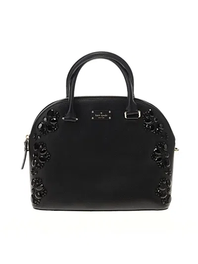 Pre-owned Kate Spade New York Leather Satchel In Black